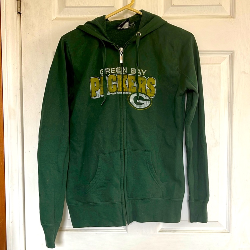 Green Bay Packer Zip-up Hoodie (ladies M)